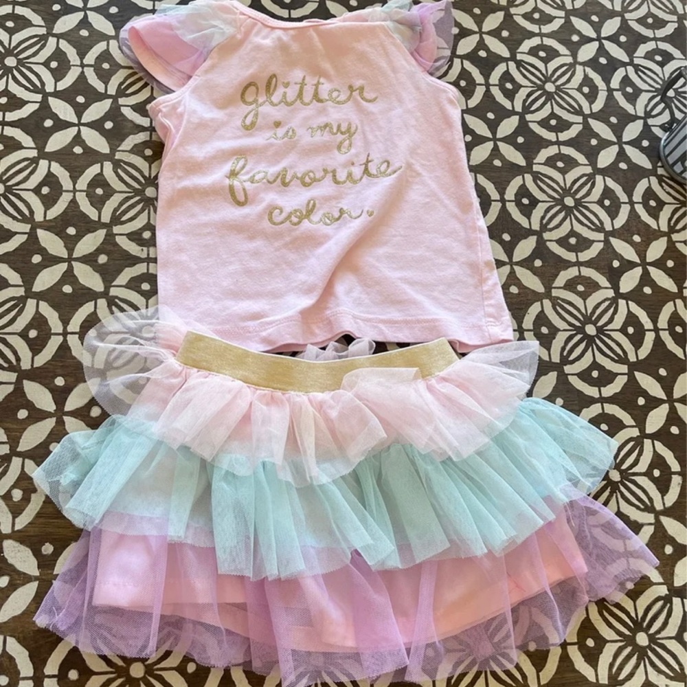 2 piece Carters Tutu outfit 24m